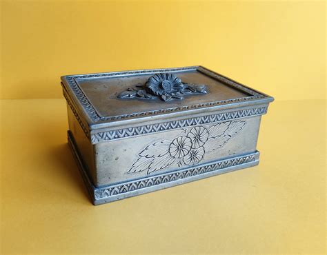 pewter jewelry box products for sale 